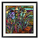 Framed Art Print Floral Candy Coated Irises by Mindy Sommers