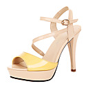 Elegante charol sandalias de tacón de aguja con hebilla de zapatos de fiesta / noche (más colores)
