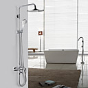 Contemporáneo Central cromado grifo de la ducha con cabezal de ducha + ducha de mano