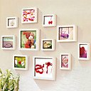 Conjunto de 11 Mobiliário criativas Combinado de madeira Photo Wall Quadro