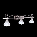 Artistic Modern Wall Light with Frosted Glass Petal Shade Nature Inspired