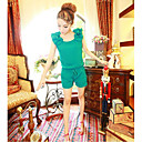 Women's 3D Flowers Decor Shoulder Suits