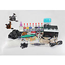 2 Hand-made Tattoo Machine Guns Kit for Lining and Shading