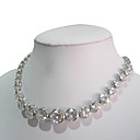 Genuine 925.Sterling Silver Pendant With Transparent Crystal /Classical Style (FMR-001)