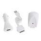  2-em-1 USB universal / ac / carregador de isqueiro para todos os iPod / iPhone 2G/3G
