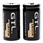 GTL Li-ion Rechargeable Battery LR123A (3.6v, 2000mAh, 2pcs)