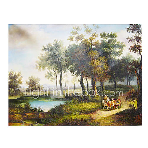 paisajes pintados a mano